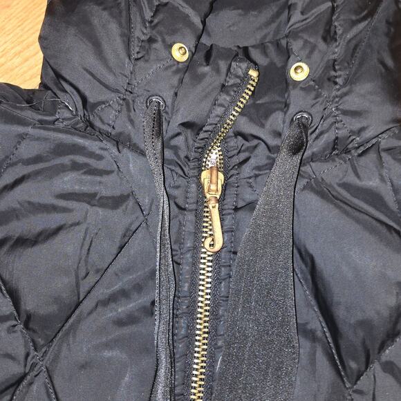 Juicy Couture Jacket Juniors XL Black Down Puffer back Ruffle READ - Picture 3 of 10
